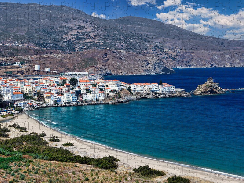 Aegean Jigsaw Puzzle featuring the photograph Andros island - Greece #3 by Constantinos Iliopoulos