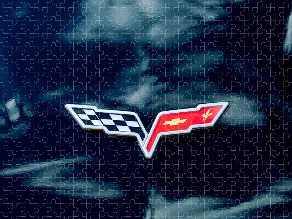 Chevrolet Corvette Emblem #3 Jigsaw Puzzle by Jill Reger - Pixels Puzzles