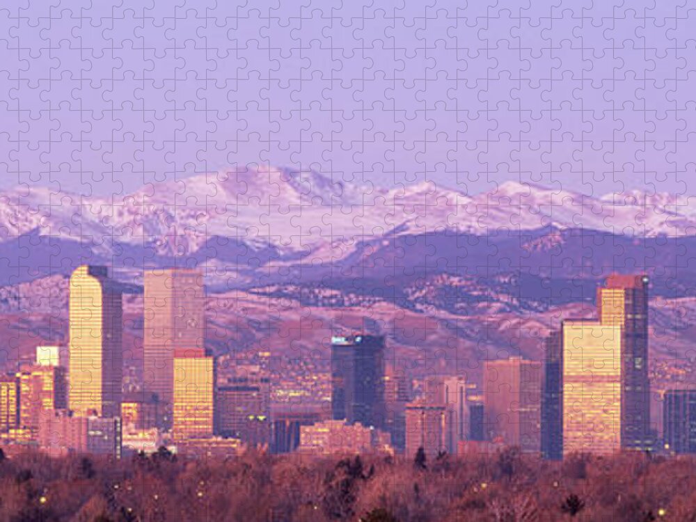 Photography Jigsaw Puzzle featuring the photograph Denver, Colorado, Usa #3 by Panoramic Images