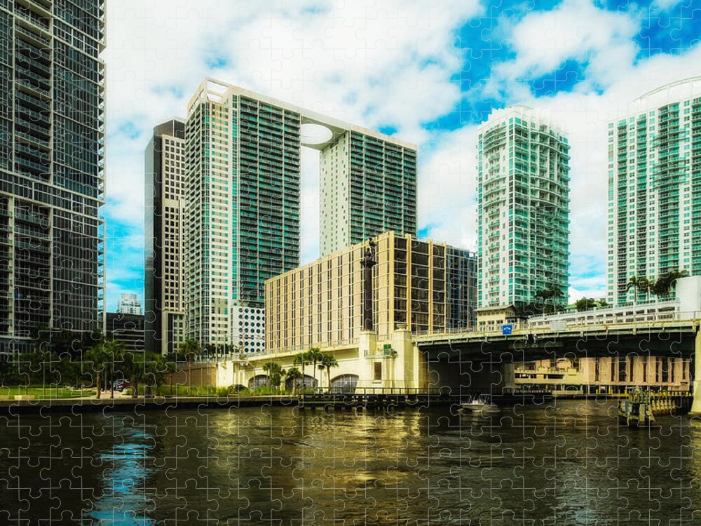 Architecture Jigsaw Puzzle featuring the photograph Downtown Miami by Raul Rodriguez