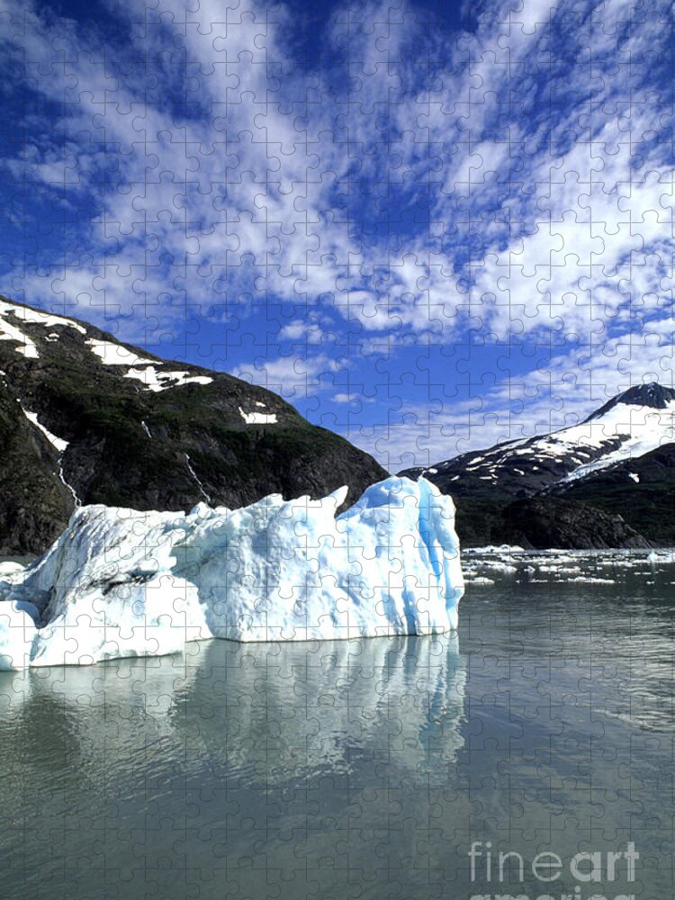 Alaska Jigsaw Puzzle featuring the photograph Portage Glacier, Alaska #3 by Bill Bachmann