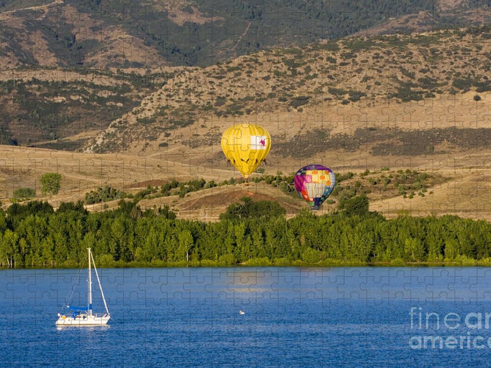 Colorado Jigsaw Puzzle featuring the photograph Rocky Mountain Balloon Festival #3 by Steven Krull