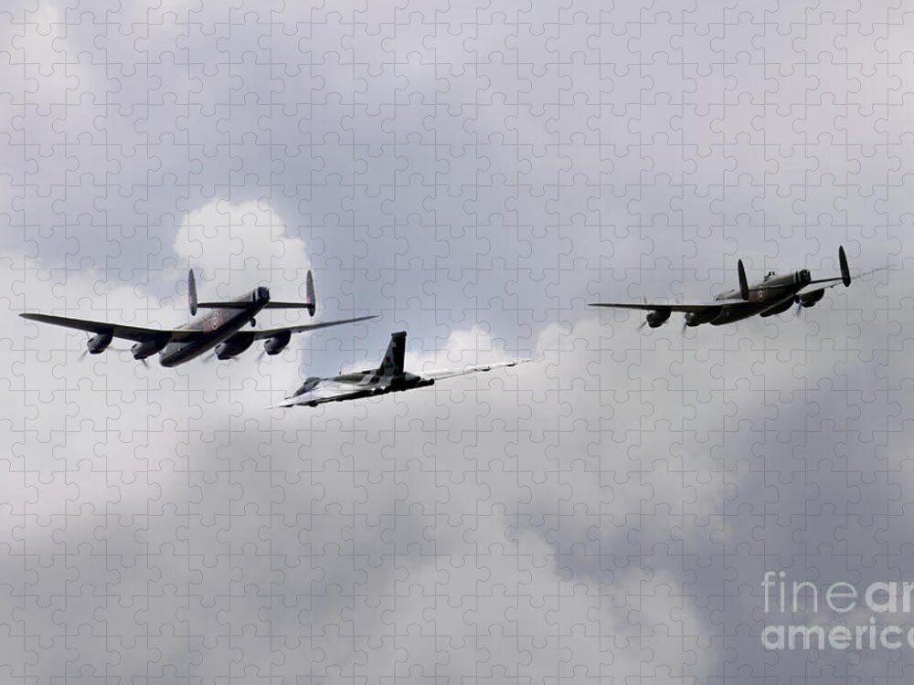 Avro Jigsaw Puzzle featuring the digital art 3 Sisters by Airpower Art