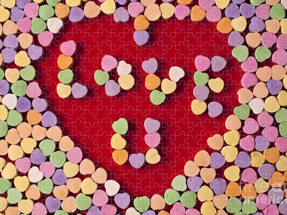 American Culture Jigsaw Puzzle featuring the photograph Valentines Day Candies #8 by Jim Corwin