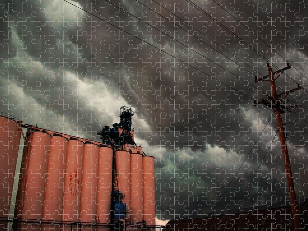 Stormscape Jigsaw Puzzle featuring the photograph Nebraska Panhandle Supercells #33 by NebraskaSC