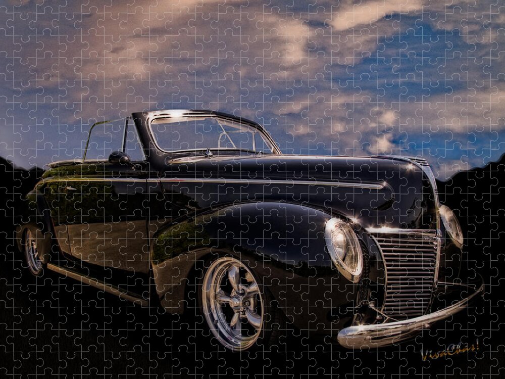 1939 Jigsaw Puzzle featuring the photograph 39 Mercury Convertible by Chas Sinklier