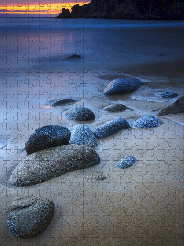 Seascape Jigsaw Puzzle featuring the photograph Campelo Beach Galicia Spain by Pablo Avanzini