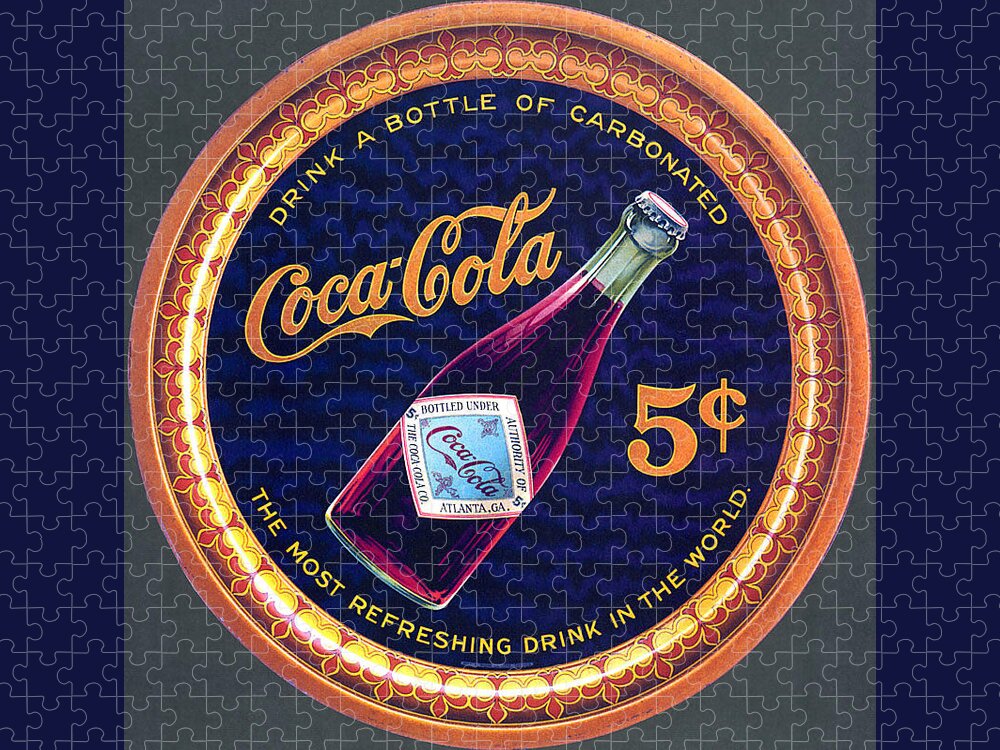 Coca - Cola Vintage Poster #4 Jigsaw Puzzle by Gianfranco Weiss - Fine Art  America