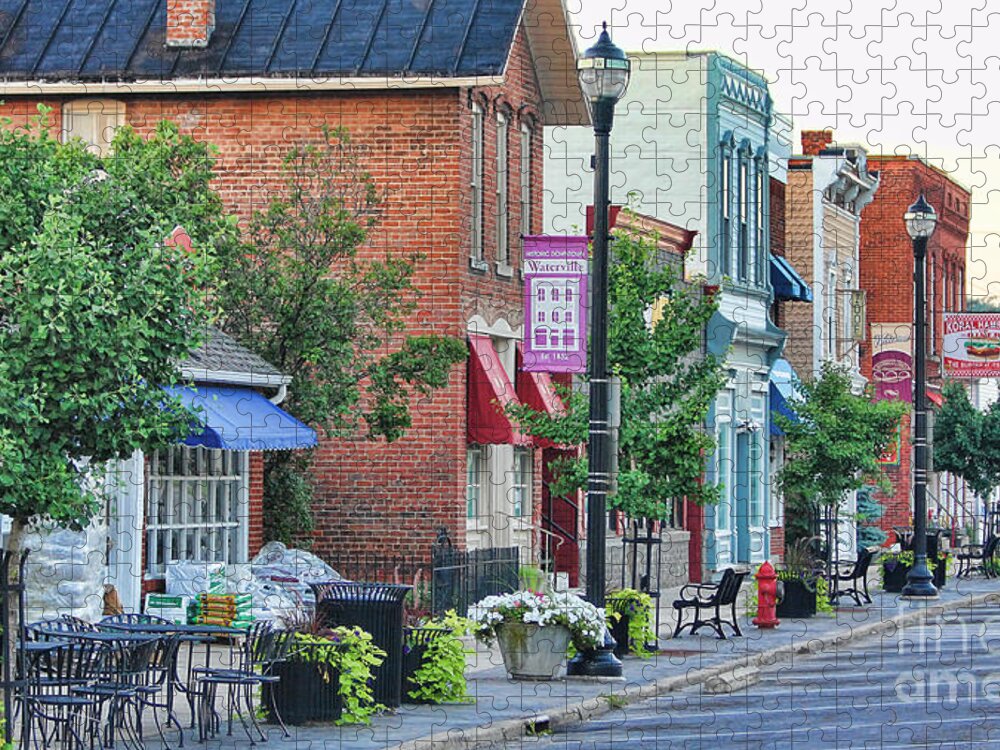 Downtown Waterville Jigsaw Puzzle featuring the photograph Downtown Waterville #4 by Jack Schultz