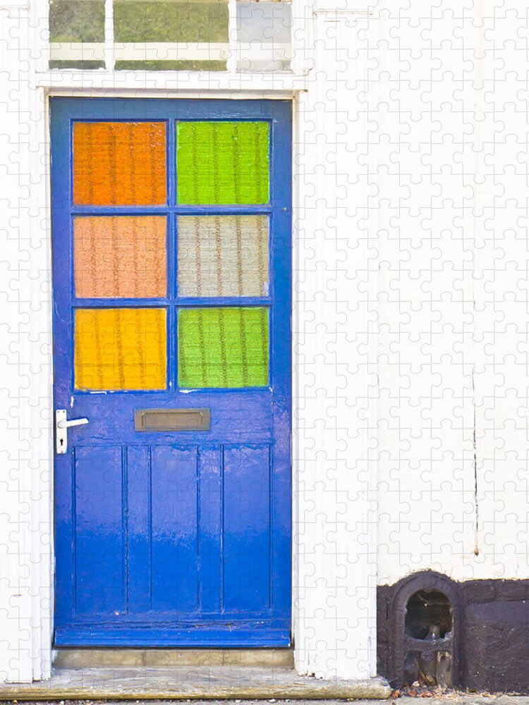 Address Jigsaw Puzzle featuring the photograph Front door #4 by Tom Gowanlock