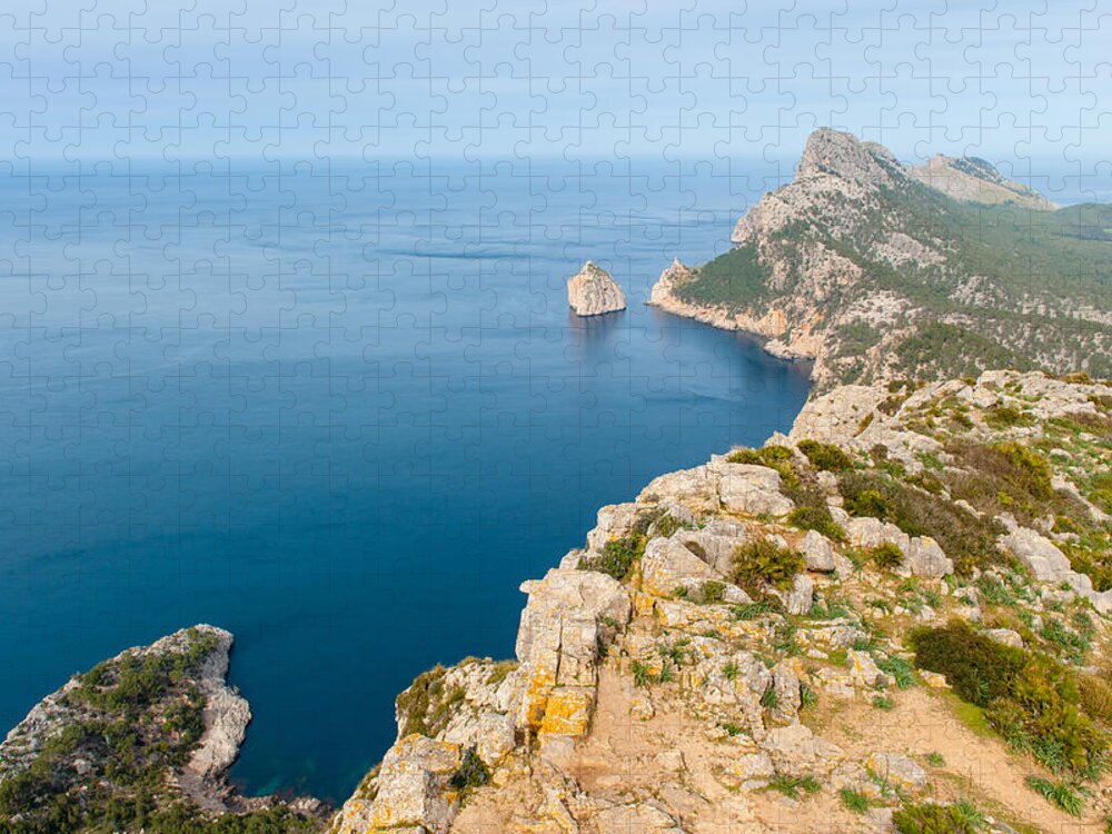 Cap De Formentor Jigsaw Puzzle featuring the photograph Mallorca view #4 by Gary Eason