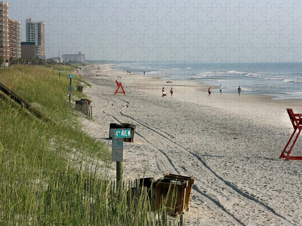 Beach Jigsaw Puzzle featuring the photograph 4th Avenue by Susan McMenamin