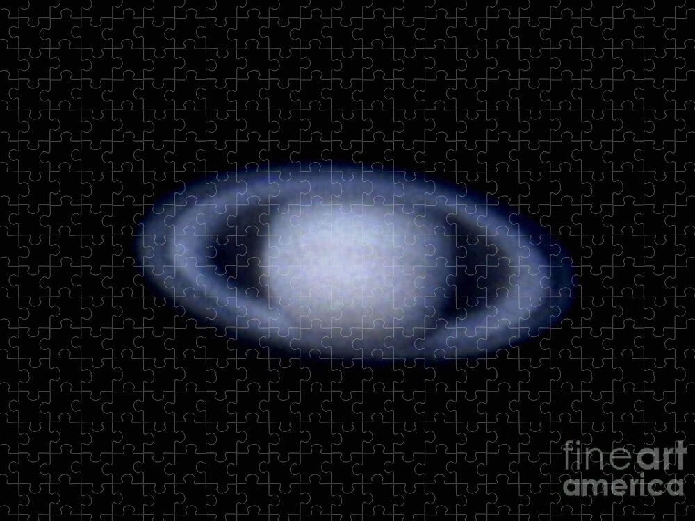 Saturn Jigsaw Puzzle featuring the photograph Saturn #5 by John Chumack