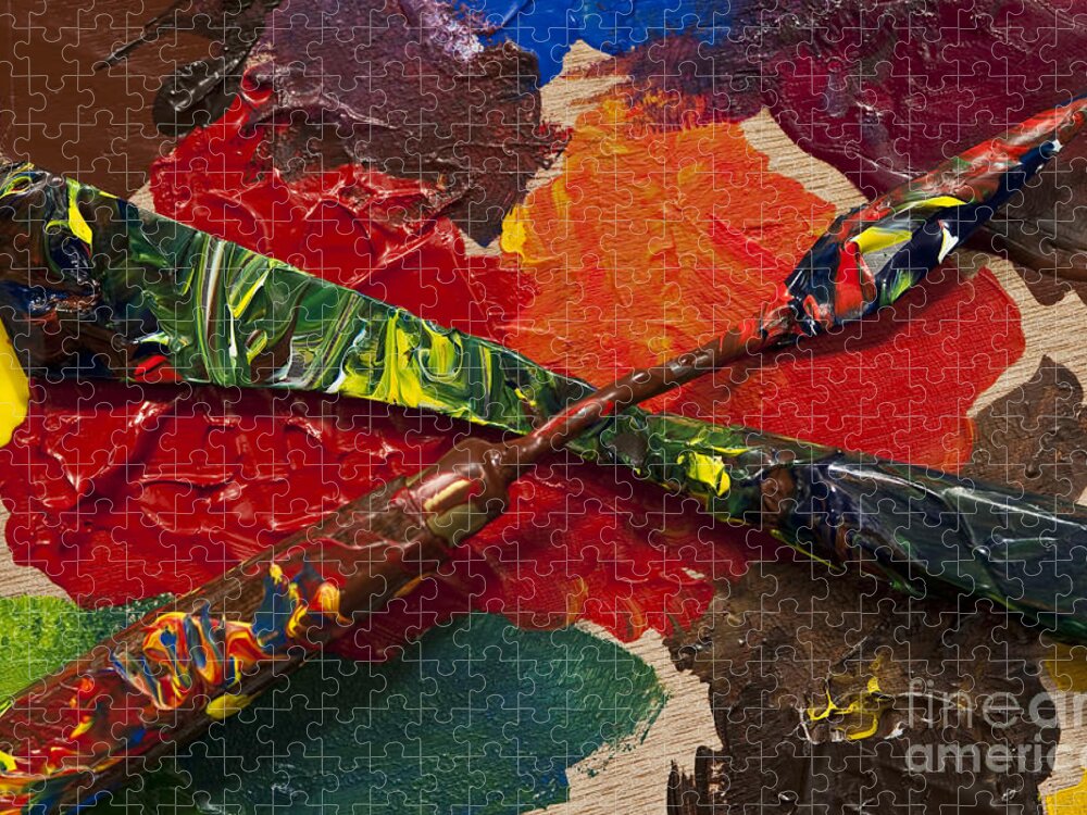 Artist Palette With Paint Knife #6 Jigsaw Puzzle by Jim Corwin - Pixels  Puzzles