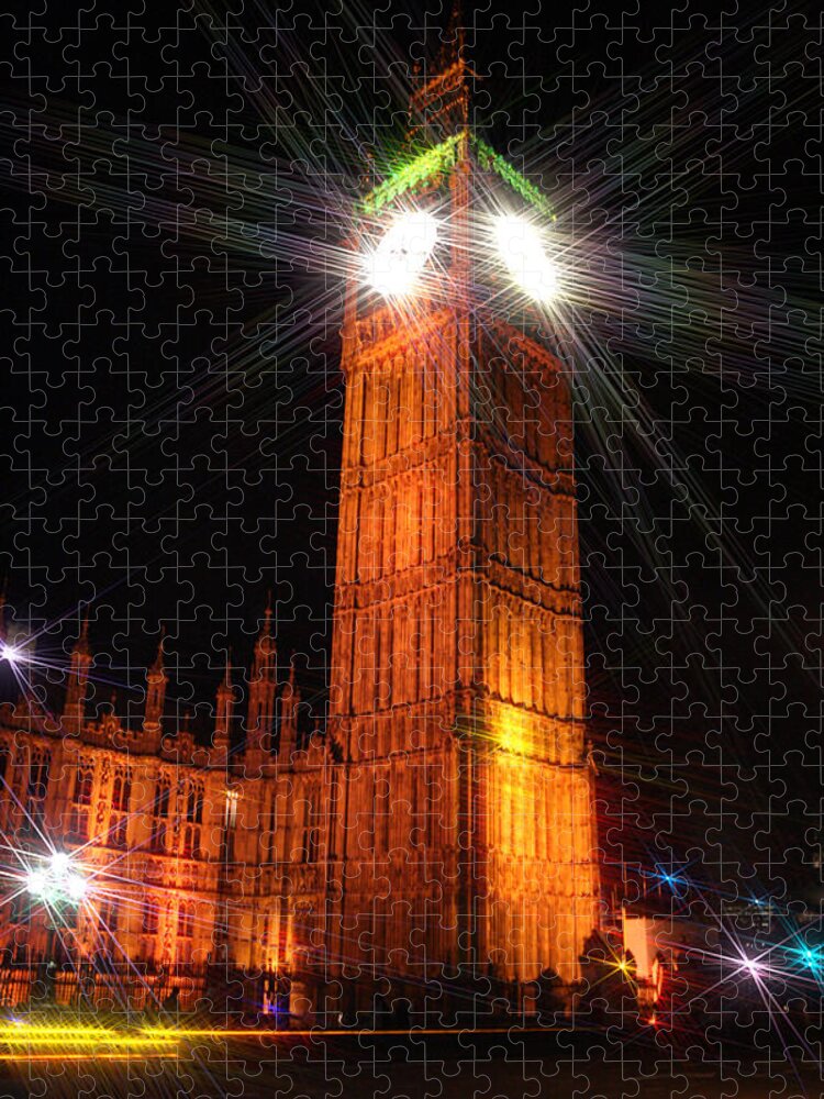 London Jigsaw Puzzle featuring the photograph Big Ben Art by Doc Braham