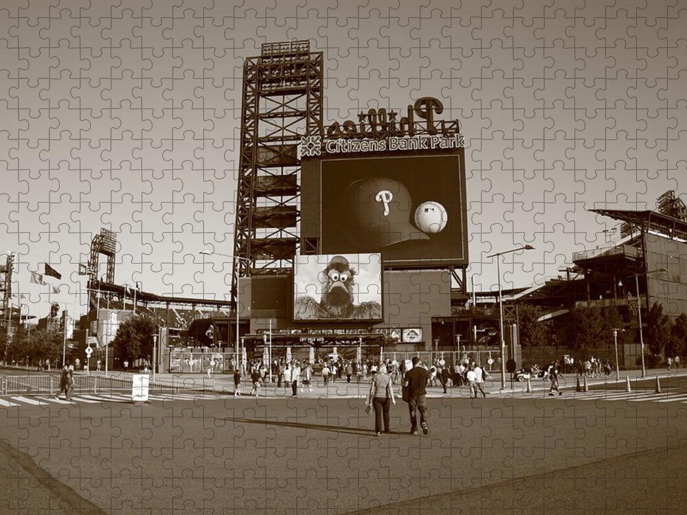 America Jigsaw Puzzle featuring the photograph Citizens Bank Park - Philadelphia Phillies #6 by Frank Romeo