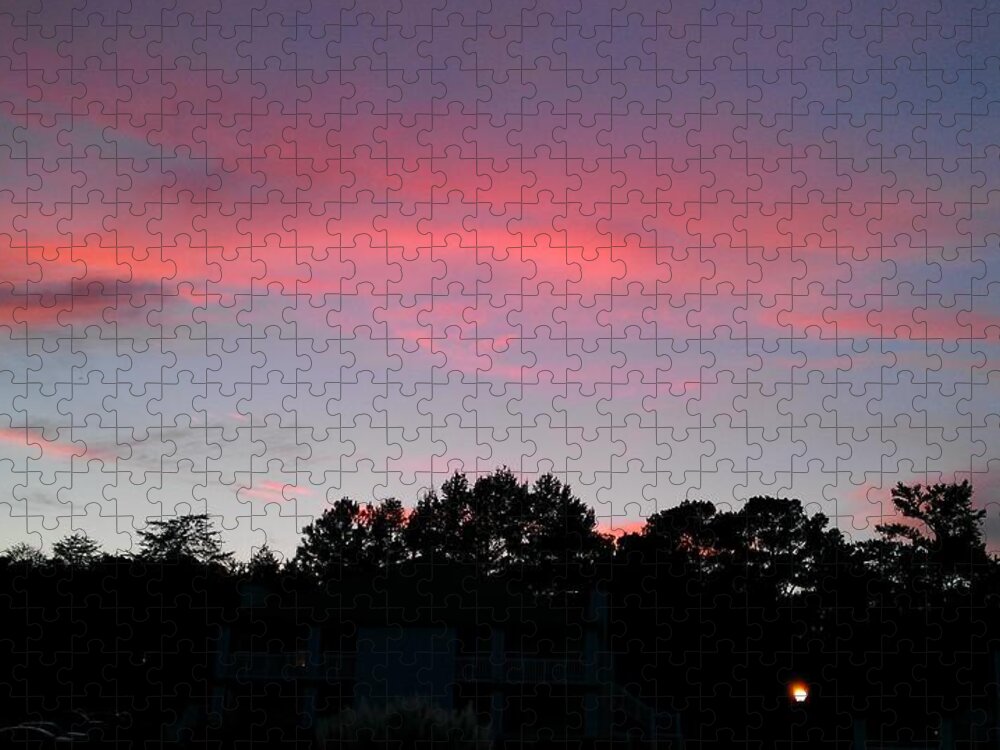 Sunset Jigsaw Puzzle featuring the photograph Sky Awash with Color #6 by Kenny Glover