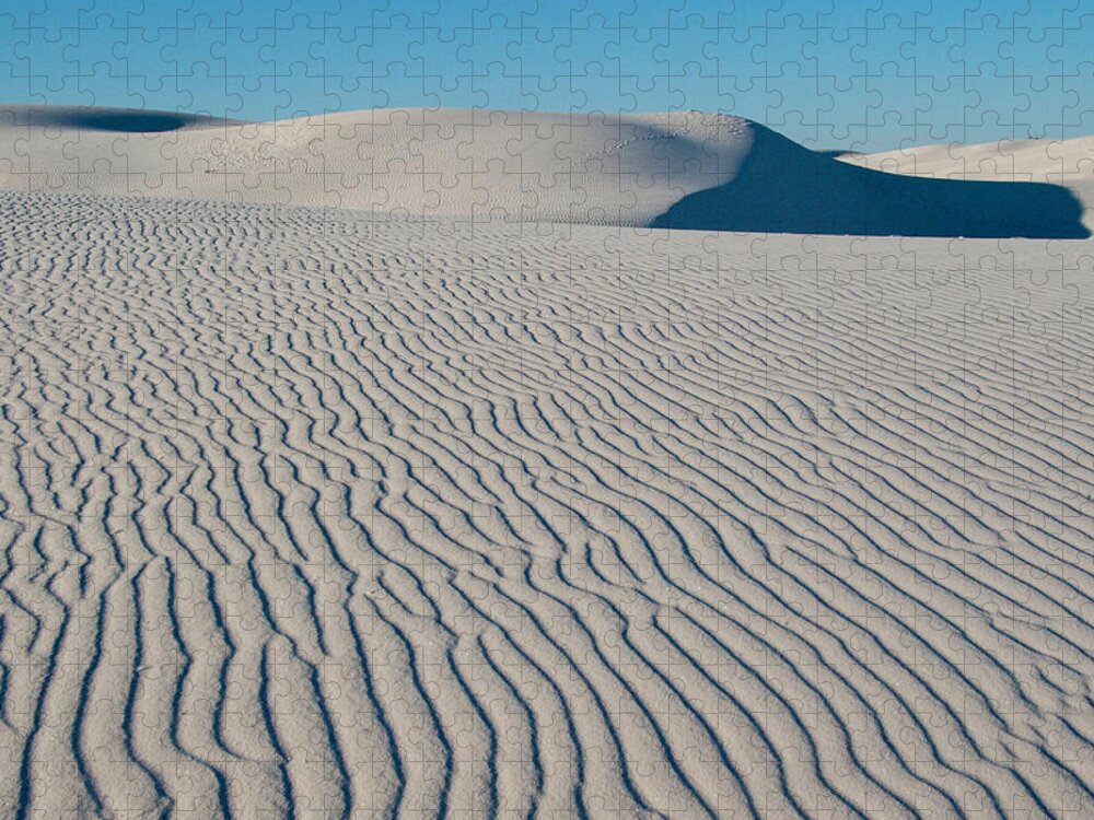 Scenics Jigsaw Puzzle featuring the photograph White Sands National Monument #7 by Donovan Reese