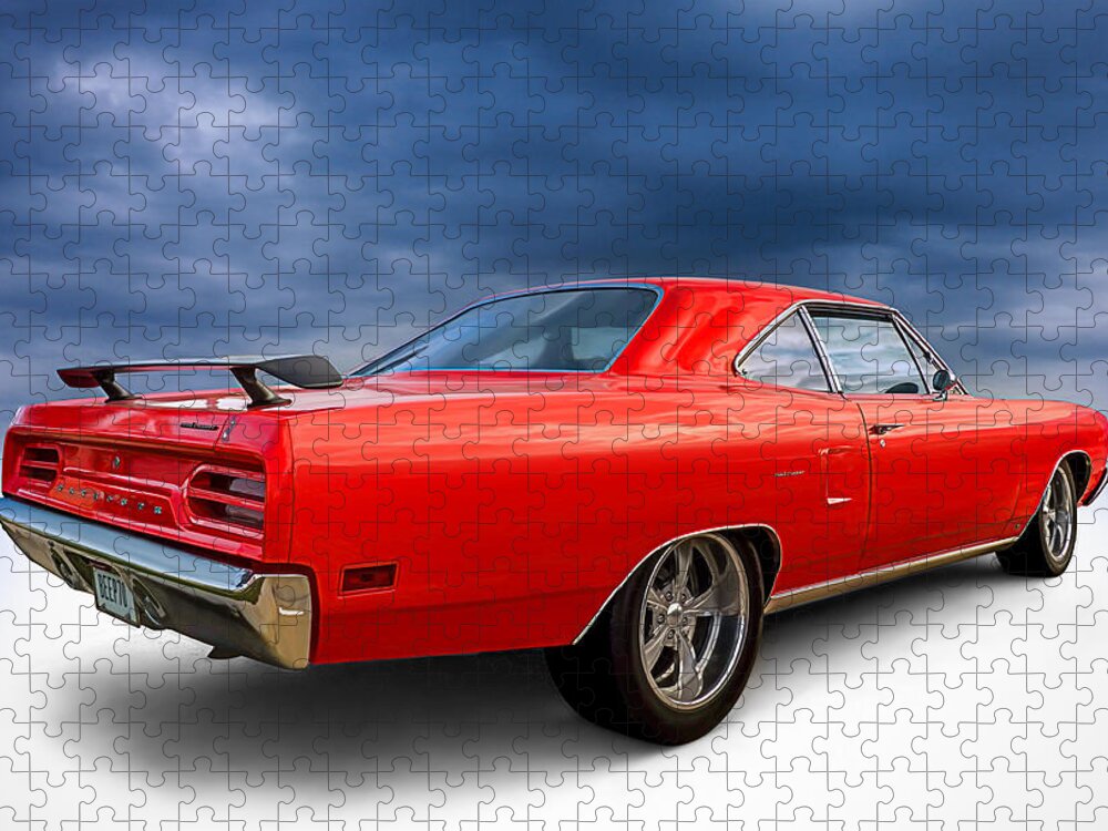 Classic Puzzle featuring the digital art '70 Roadrunner by Douglas Pittman