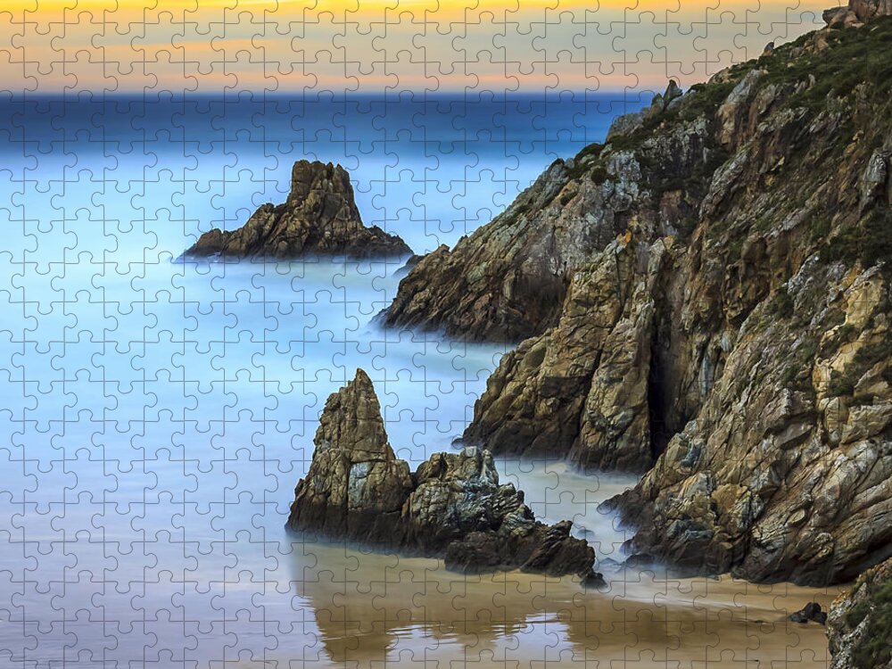 Campelo Jigsaw Puzzle featuring the photograph Campelo Beach Galicia Spain by Pablo Avanzini