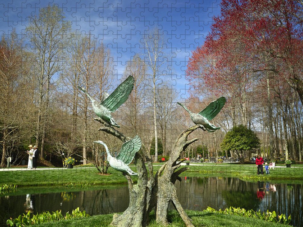 Gardens Jigsaw Puzzle featuring the photograph A Day in the Gardens by George Taylor