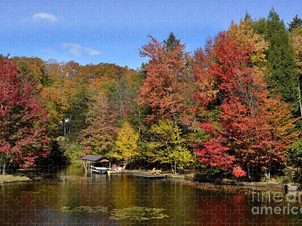 Diane Berry Jigsaw Puzzle featuring the photograph A Little Piece of Adirondack Heaven by Diane E Berry