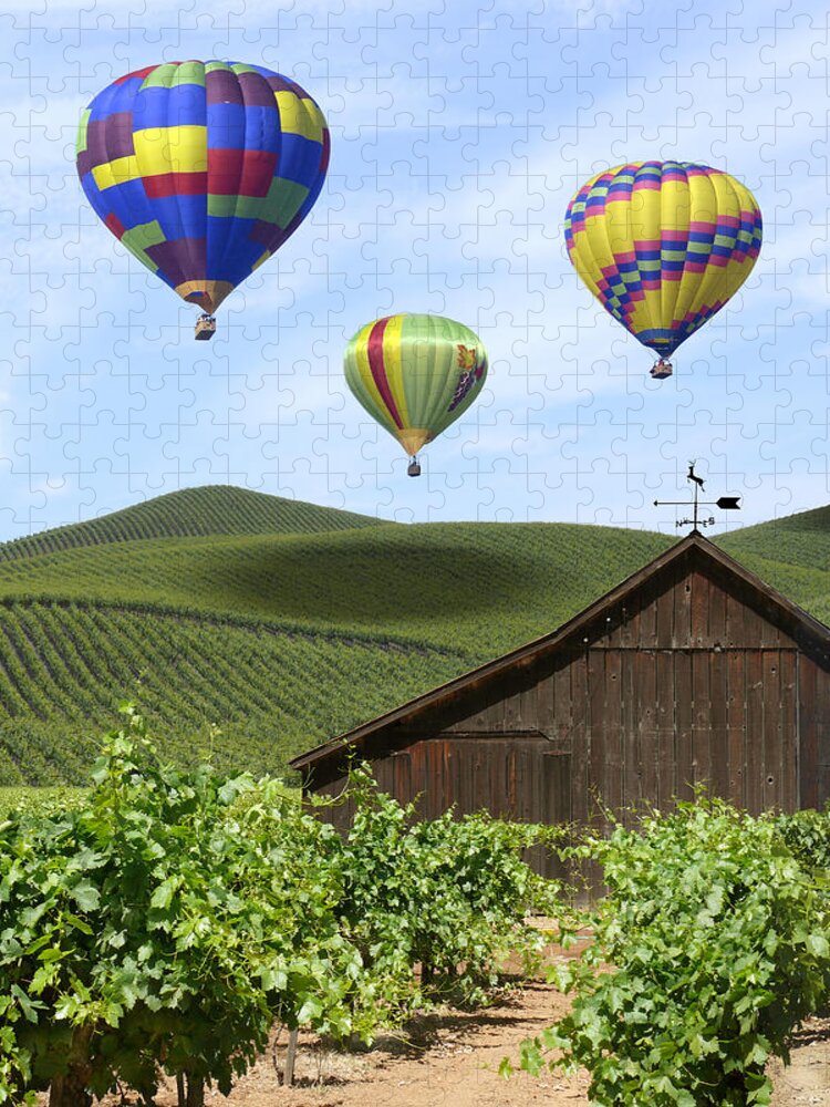 California Jigsaw Puzzle featuring the photograph A Ride Through Napa Valley by Mike McGlothlen