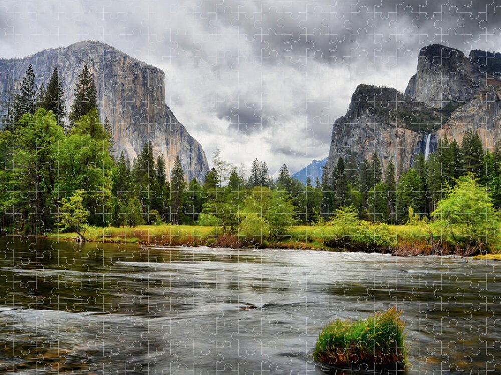 Gates Of The Valley Jigsaw Puzzle featuring the photograph A Storm Draws Near by Lynn Bauer