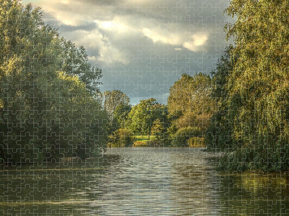 Canon Jigsaw Puzzle featuring the photograph A View Down the Lake by Jeremy Hayden