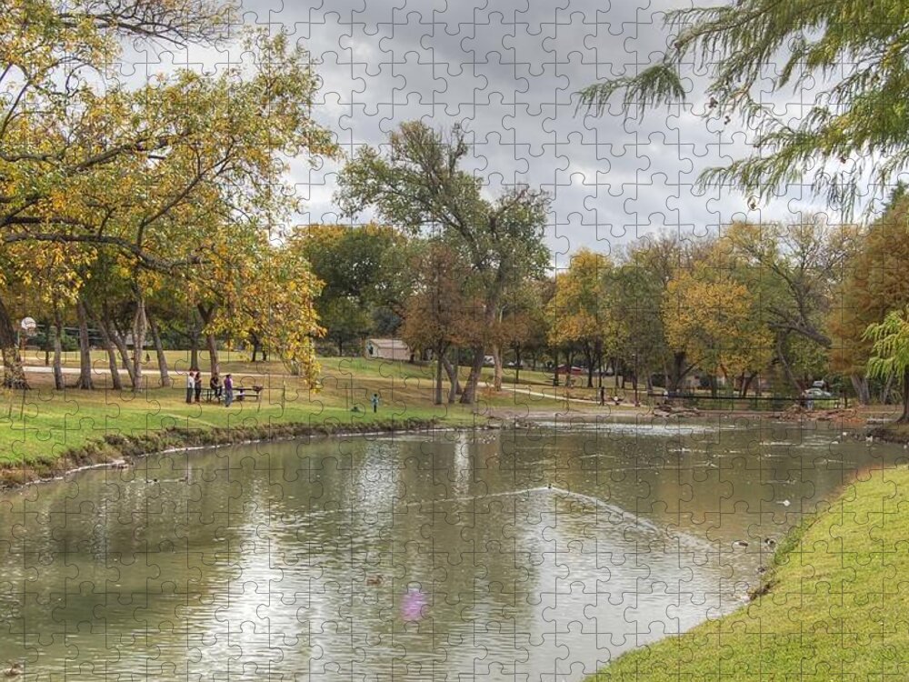 Cities Jigsaw Puzzle featuring the photograph A Walk In The Park by Bill Hamilton