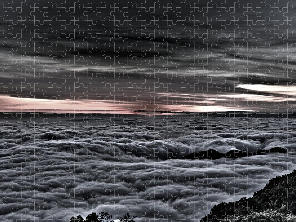 Mt Wilson Jigsaw Puzzle featuring the photograph Above the Marine Layer V2 by Richard J Cassato