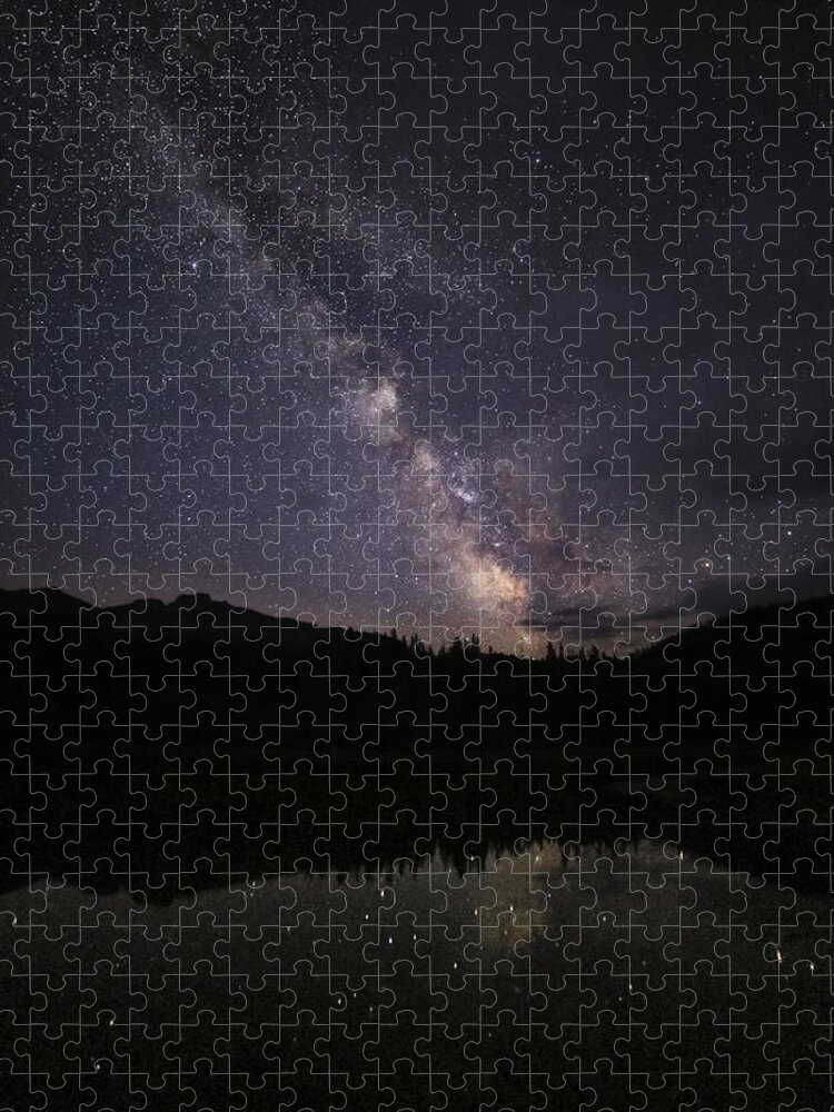 Stars Jigsaw Puzzle featuring the photograph Absaroka Starscape by D Robert Franz