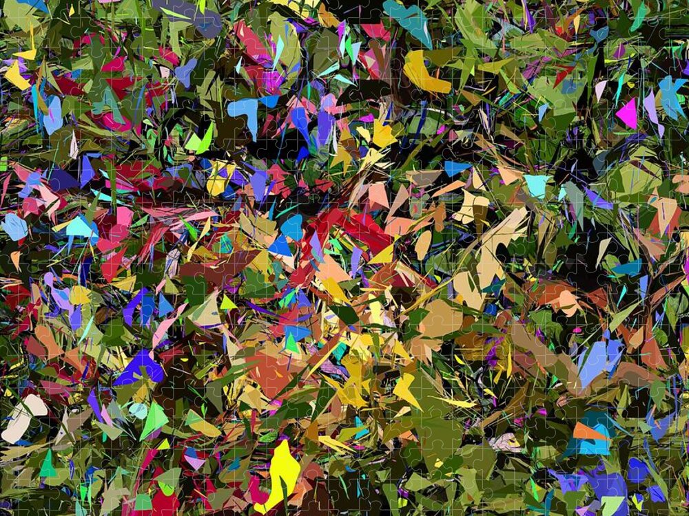 Fine Art Jigsaw Puzzle featuring the digital art Abstraction 2 0211315 by David Lane
