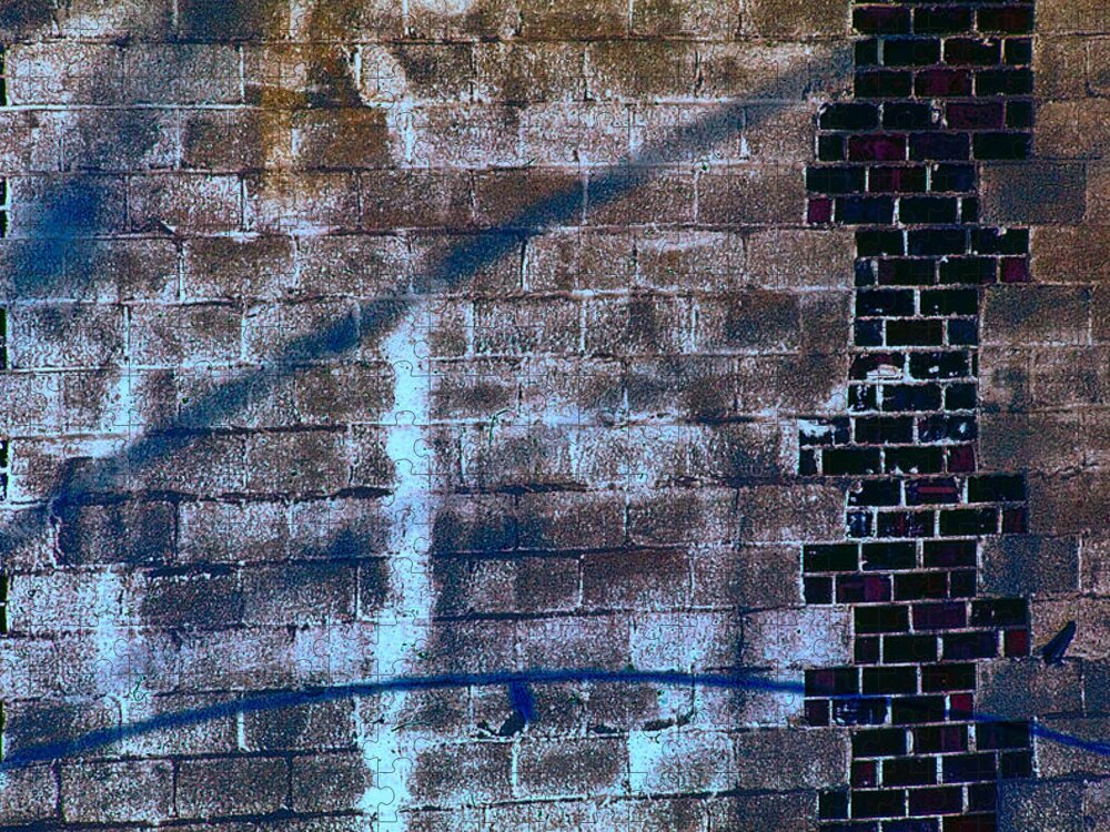 Brick Wall Jigsaw Puzzle featuring the photograph Abstraction 4 by Cathy Anderson