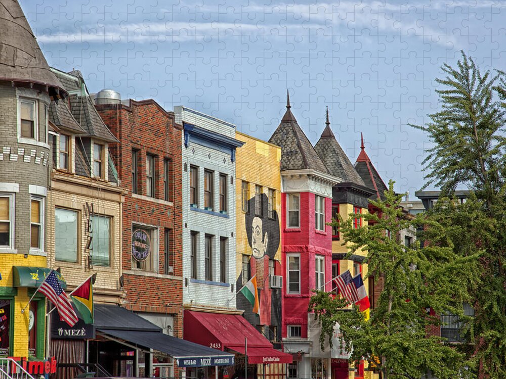 Washington D.c. Jigsaw Puzzle featuring the photograph Adams Morgan Neighborhood in Washington D.C. by Mountain Dreams