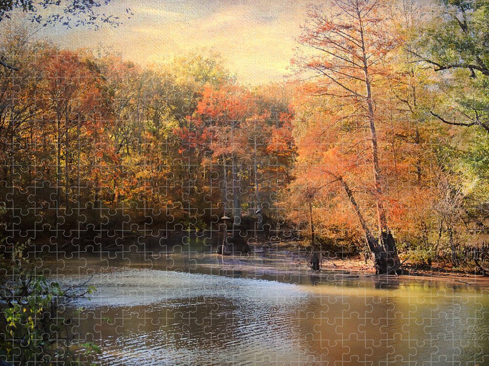 Autumn Jigsaw Puzzle featuring the photograph After Daybreak by Jai Johnson