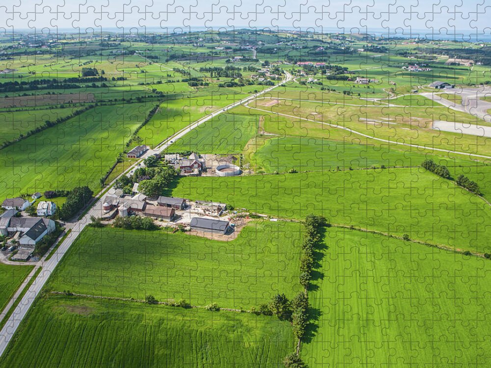 Outdoors Jigsaw Puzzle featuring the photograph Agricultural Landscape, Jareren, Jæren by Sindre Ellingsen