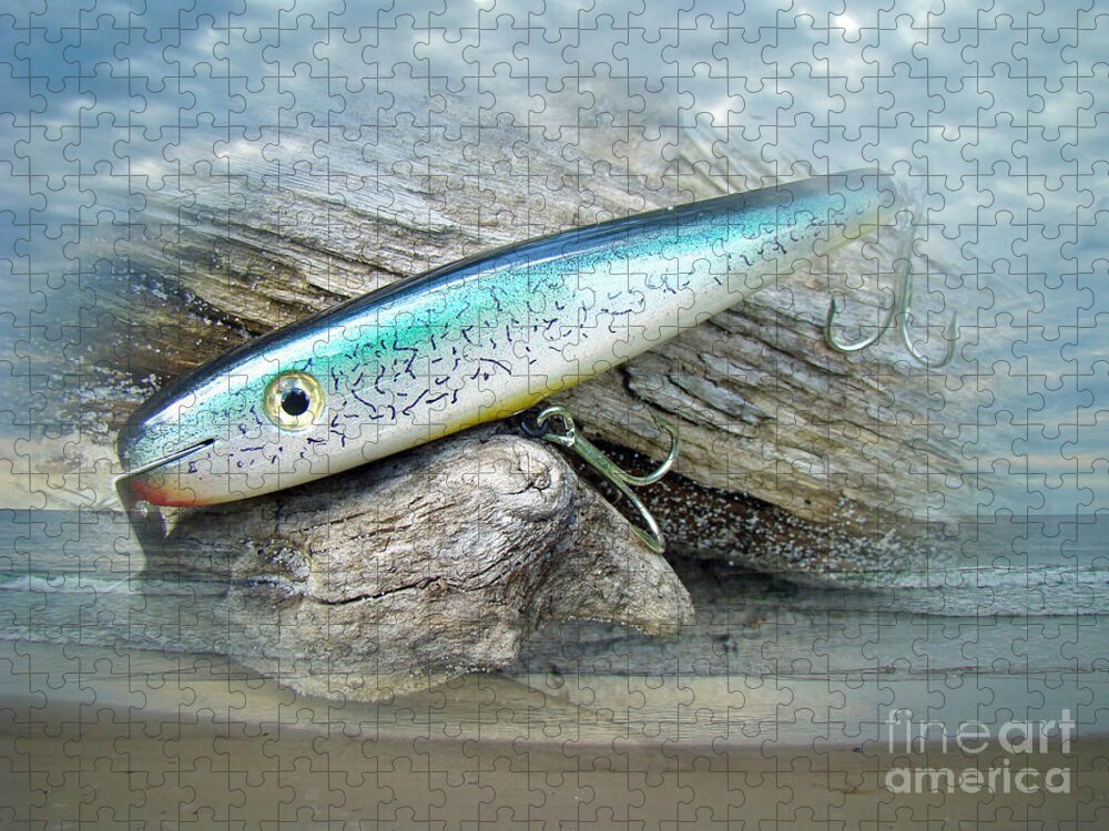 AJS Baby Weakfish Saltwater Swimmer Fishing Lure Jigsaw Puzzle