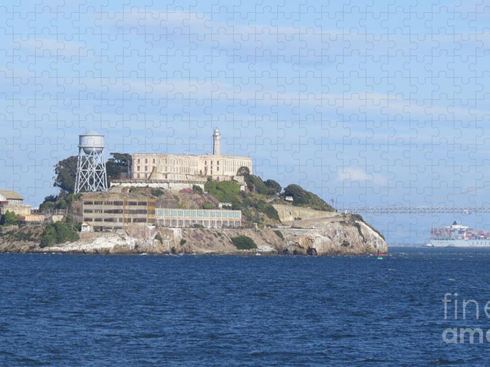 Usa Jigsaw Puzzle featuring the photograph Alcatraz Island by Mary Mikawoz