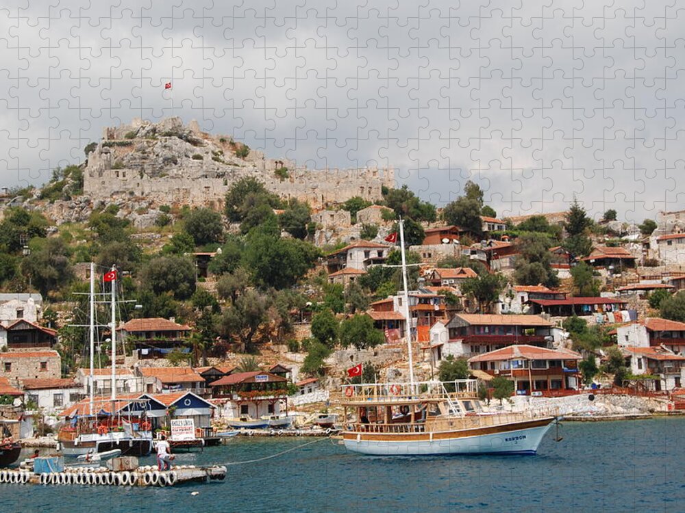 Turkey Jigsaw Puzzle featuring the photograph Along the Turquoise Coast by Cascade Colors
