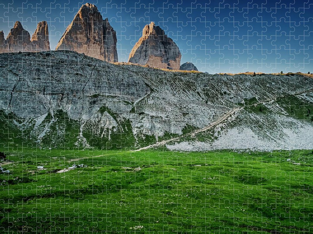 Tranquility Jigsaw Puzzle featuring the photograph Alta Via Delle Dolomiti N. 4 by Gabriele Rodriquez Photographer