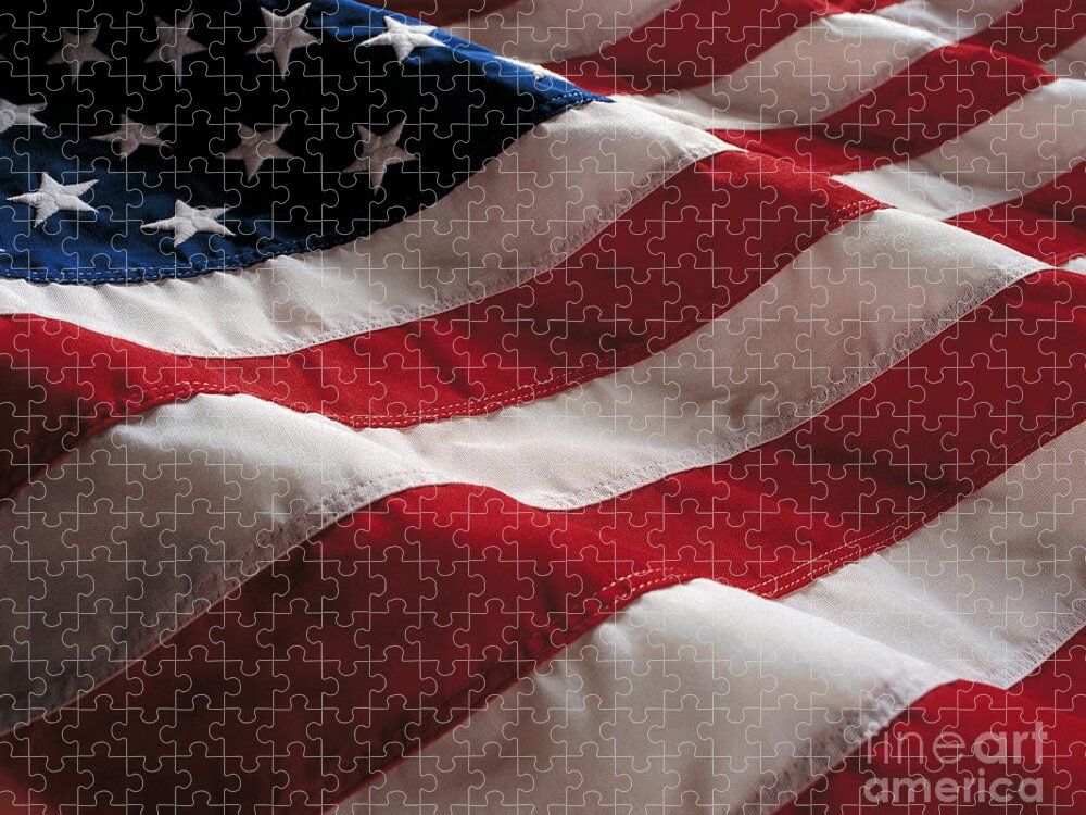 Old Glory Jigsaw Puzzle featuring the photograph American Flag by Jon Neidert