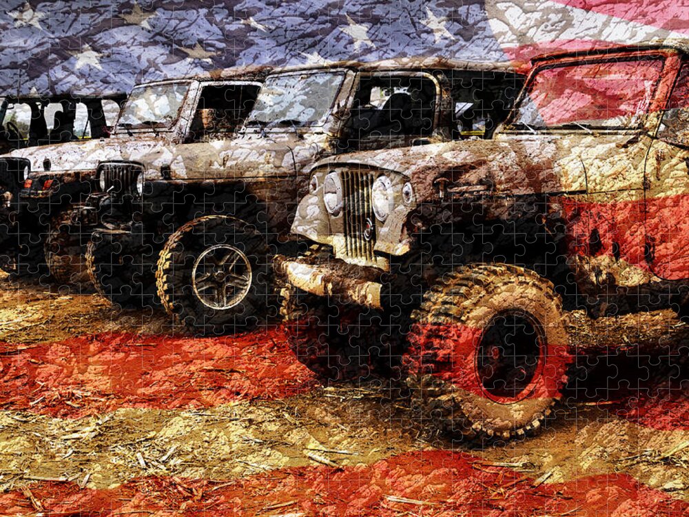 Jeep Jigsaw Puzzle featuring the photograph American Jeeps by Luke Moore