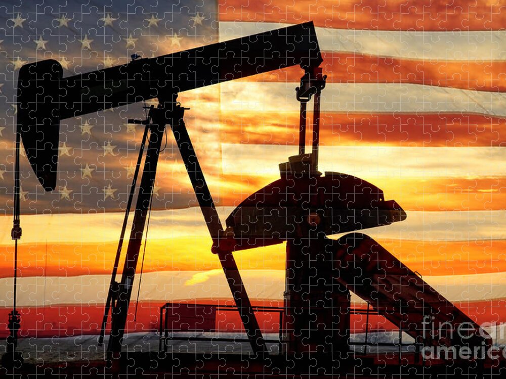 Oil Jigsaw Puzzle featuring the photograph American Oil by James BO Insogna