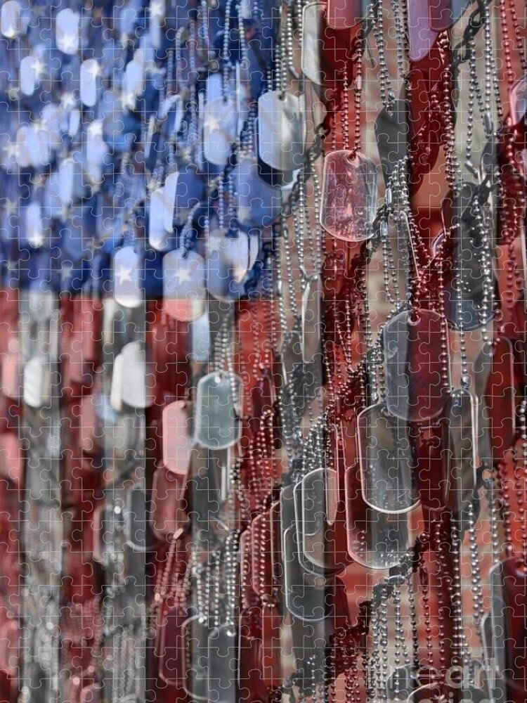 Patriotic Jigsaw Puzzle featuring the photograph American Sacrifice by DJ Florek