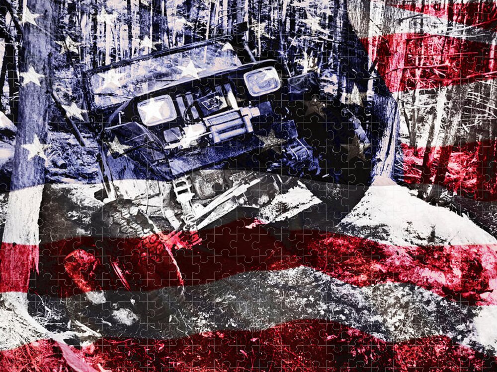 Jeep Jigsaw Puzzle featuring the photograph American Wrangler by Luke Moore