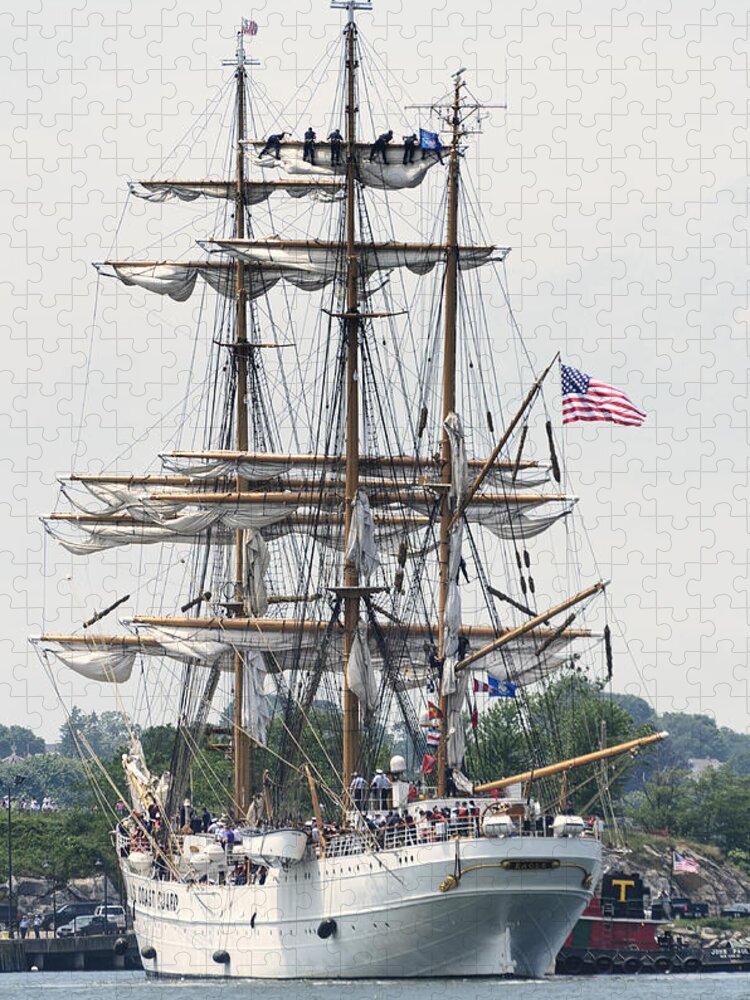 Tall Ship Eagle Jigsaw Puzzle featuring the photograph Americas Tall Ship The Eagle by Marianne Campolongo