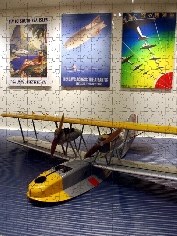 Aviation Jigsaw Puzzle featuring the photograph Amphibious Plane and Era Posters by Kenny Glover