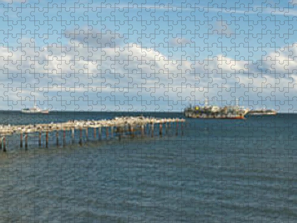 Ships Jigsaw Puzzle featuring the photograph Anchorage by Richard Gehlbach