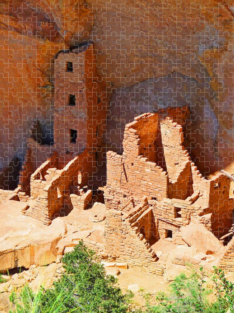 Ancient Jigsaw Puzzle featuring the photograph Ancient Dwelling by Alan Socolik